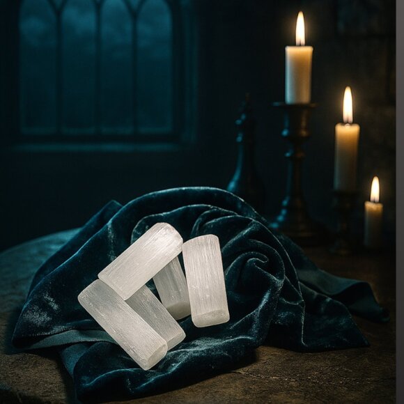 Selenite Crystal Sticks – Cleansing & Charging - Set of 5✨ - Picture 1 of 5